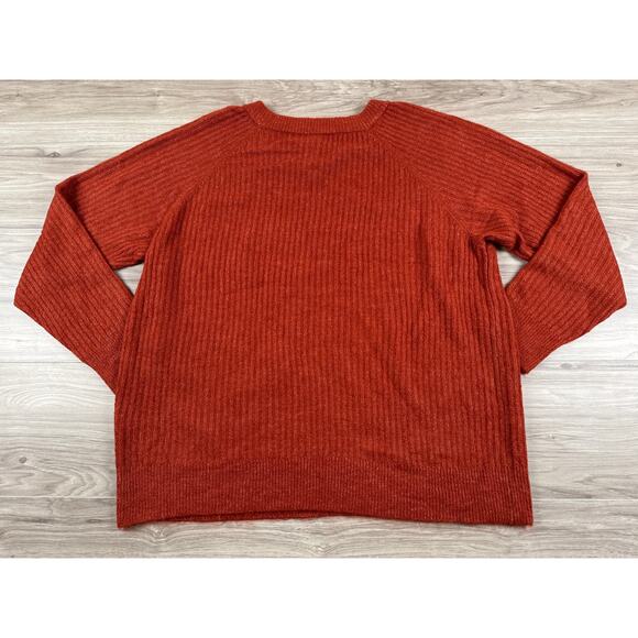 Vero Moda Leroya Crew Neck Pullover Sweater Burnt Orange XXL - Picture 2 of 6